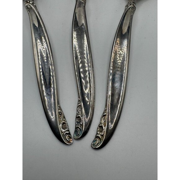 1847 Rogers Bros Leilani Silver Plate Slotted Spoon, Serving Spoon Serving Fork - Picture 6 of 6